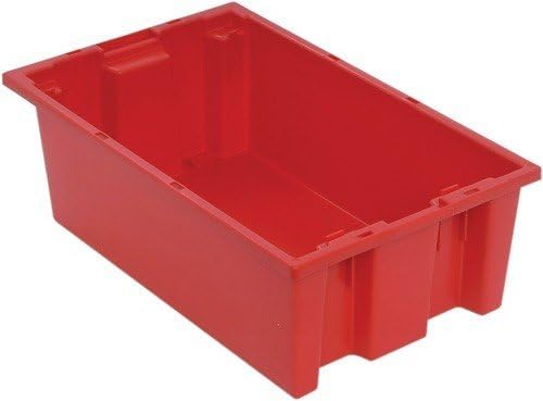 18 Deep x 11 Wide x 9 High Red Stack i Nest shipping Tote