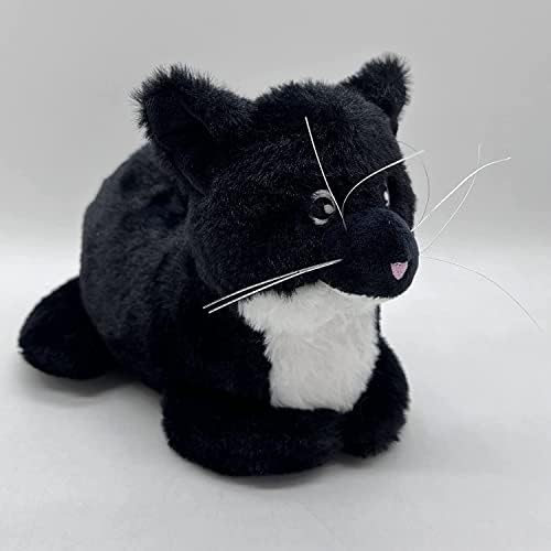 10 Maxwell Cat plišana igračka, mačka ponderirana punjena životinja, 3D crni mačji jastuk za dječje igračke,