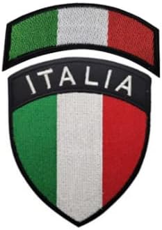 2pcs Italija zastava taktičke morale Vojni izvezeni zakrpa