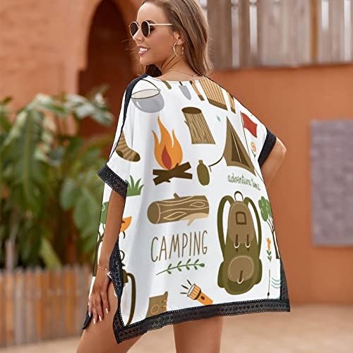 BAIKUTOUAN oprema za kampiranje Ženska odjeća na plaži bikini kupaći kostim plaža Swim Cover Up print