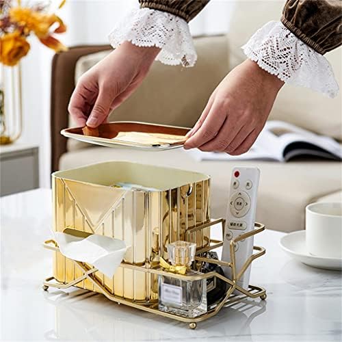 Czdyuf zlatna boja kućna kutija za maramice kuhinjski stol držač za salvete za kupatilo držač toaletnog papira za dnevni boravak kutija za tkivo za skladištenje tkiva Case