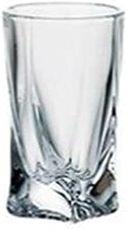 Crystalite Quadro Kolekcija Savremeni Kristalni Ručno Izrađeni Dekorativni Dekanter - 17 Oz Liquor/Vodka Decanter