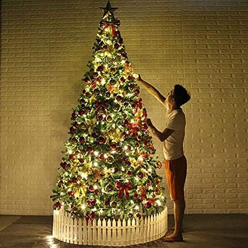 6ft umjetno božićno drvce sa LED svjetlima 800 vrhovi grana Cheer ukrasi, uključujući pune ukrase za odmor
