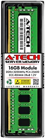 Zamjena A-Tech 16GB za Dell 370-AEVQ - DDR4 3200MHz PC4-25600 ECC registrirani RDIMM 2RX8 1.2V - Single Server Memory Ram Stick