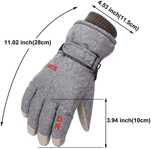 Qvkarw zimske rukavice za odrasle za odrasle muškarci Žene vjetroporno snijeg snijeg snijeg tople čvrste čvrste