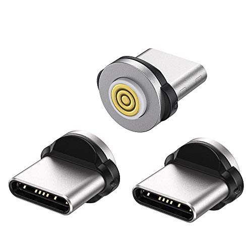 OUFU fast Magnetic USB Tip C konektor/vrh/glave 3 Paket 360° rotirajući magnetni Adapter za telefon konektor za