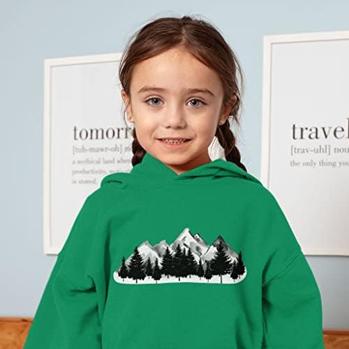 Forest Print Toddler Hoodie - Duks sa kapuljačom od majica prirode - Hoodie planine