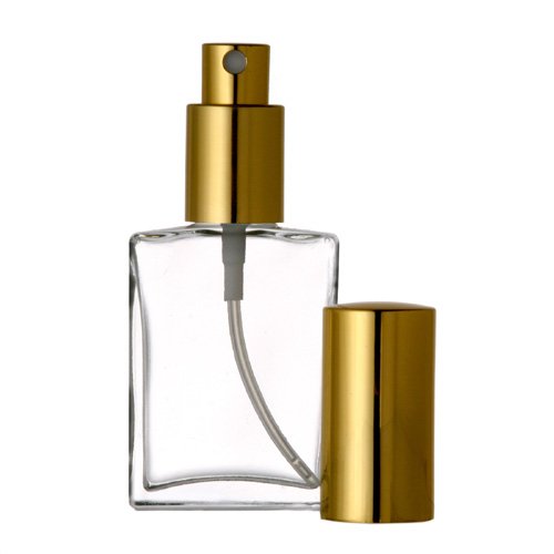 Grand Parfums Empty 1 oz Parfem Atomizer, ravna staklena boca, zlatna prskalica 30ml dekantna boca mirisa
