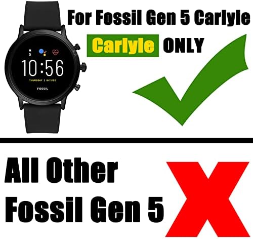 Case kompatibilan sa fosilnim gen 5 Carlyle / Carlyle HR sat Soft TPU Slim pozlaćeni poklopac pogotka