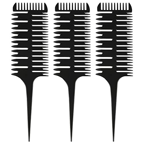 3kom 3-Smjerni češalj za sekcioniranje kose češalj za isticanje kose češalj za pletenje češalj