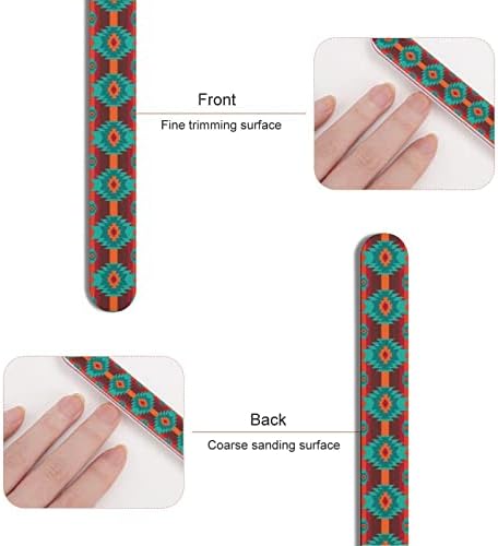 Southwestern Navajo uzorak Datoteka za nokte Dvostrane noktiju trake Emery ploče Alati za manikuru