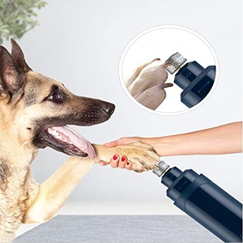 MYYSM brusilica za pseće nokte 2-brzinski punjivi trimer za nokte za kućne ljubimce niske buke električni trimer za šišanje noktiju za pse pogodan za alate za njegu noktiju malih srednjih i velikih pasa