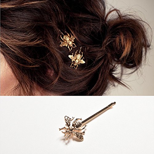 2 kom. Zlatne ženske frizure Bee Barrettes Hair Clip dodatak za kosu