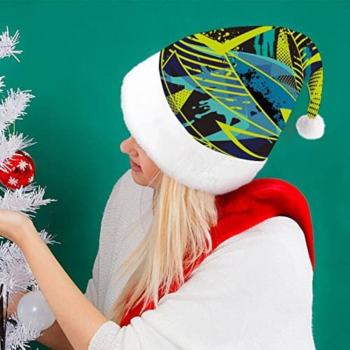 Geometrijski Grunge urbani Božić kape Bulk odrasle kape Božić šešir za odmor Božić potrepštine