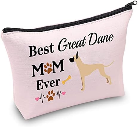 Great Dane Mom Pokloni Velika Dane šminka za šminku Najbolji sjaj Dane Mama ikad kozmetička torba Great Dane Ljubitelji