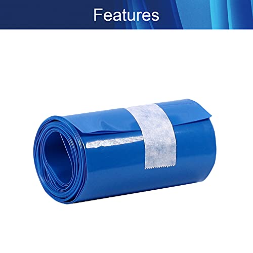 Aicosineg baterija Shrink Wrap PVC 80mm prečnika 2.5 m/8.2 ft dužine cijevi žica Sleeving wrap