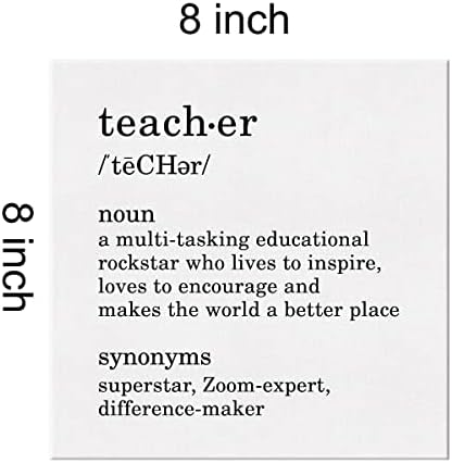 Definicija nastavnika platneni zid Likovni nastavnik zahvalnost citat moderni Print Poster dekor učitelj životna