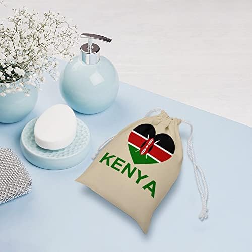 LJUBAV Kenija platnena torba za zaštitu od neplaćene vrećice za vrećicu Torba za kućnu torbu za kućnu putovanja