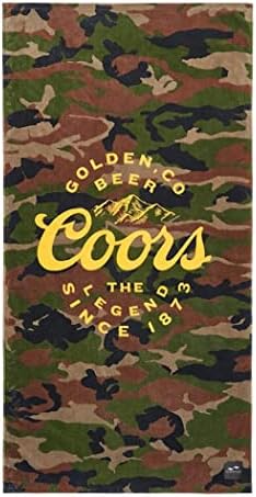 Molson Coors koortira banket pivo legenda od 1873. Camo 30'x60 '' Brzi suhi ručnik, višebojni