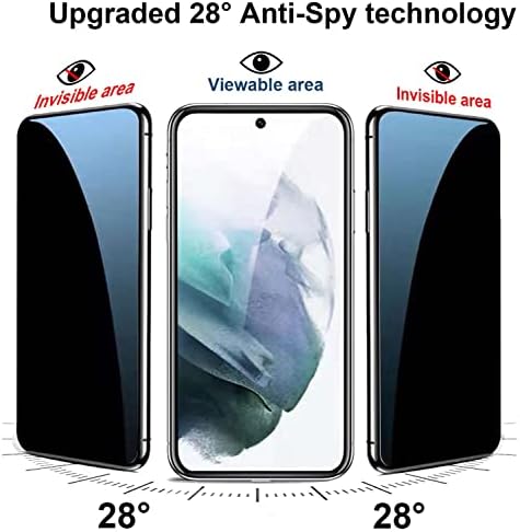 Zaštita ekrana za privatnost za Samsung Galaxy S21 5G kaljeno staklo od 6,2 inča [2 pakovanja] sa zaštitom