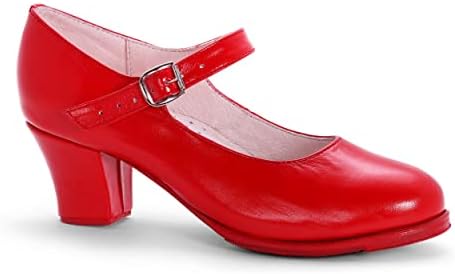 Tonantzin 227 Ženska Flamenco Folklorico plesne cipele sa noktima, kožom, 2,5 peta
