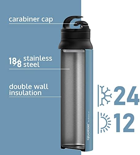 QBOTLLE Bilans - izolirane boce od nehrđajućeg čelika sa karabinom poklopcem 27 oz - metalna boca vode