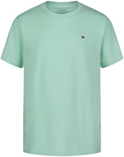 Tommy Hilfiger kratki rukav T-Shirt, jednobojna sa vezenim Logo, V-izrez & posada vrat stilova,