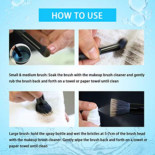 Felico Makeup Brush Cleaner, ne-pranje brzo sušenje sprej za dubinsko čišćenje idealno za četke za šminkanje spužve pokloni za žene djevojke 3.38 oz