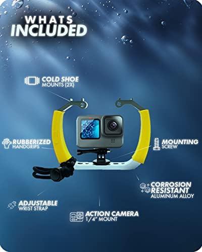 MOVO GB-U70Y podvodna ronilačka oprema za gopro heroj sa hladnim cipelama, ručni remen - Radi