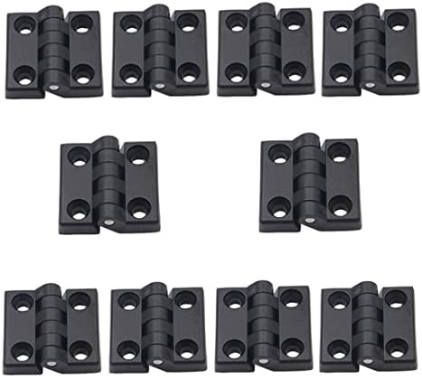 Bnafes Hinge1.97 / 50mmx50mm crni plastični plastični ormar ojačani kuglični šarki -10pcs