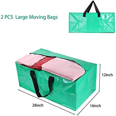 Extra velike pokretne torbe, KMBOS vodootporne vrećice za odlaganje za odjeću, sa zatvaračima i ručkama za prevoz,