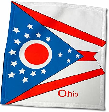 3Droza Floreni - Zastave država jedinstveno - Print of Flag of Ohio Contemporary - Ručnici