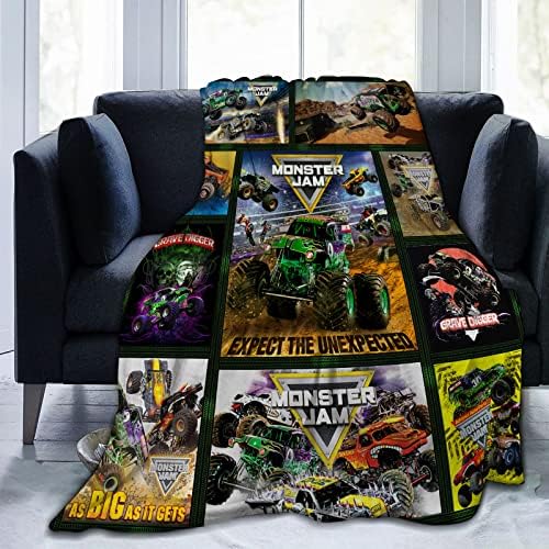 Monster Trucks deke za dječake kamioni bacaju prekrivače rođendanski pokloni meka ćebad za kauču Soba za sobu
