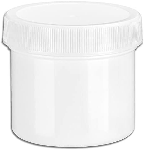 2 oz bijele boje širokog plastičnih staklenka - pakovanje od 48 BPA besplatnih kozmetičkih kontejnera i poklopca