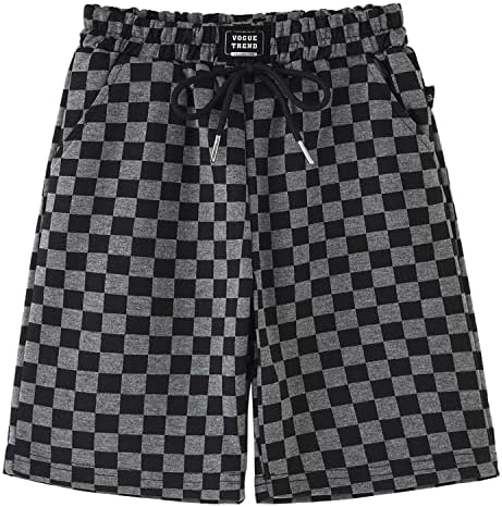 Biniduckling Boys ateletski kratke hlače Trendy Checkered odjeća 2-10 godina