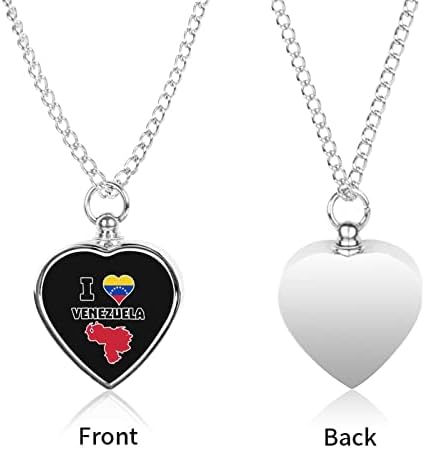 Volim Venecuela urna ogrlica za pepeo personalizovano srce ogrlica Pet kremiranje nakit spomen