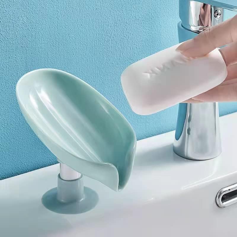 Držač sapuna za Bar, ne probušen lako čista posuda za sapun za tuš, list u obliku Samonapunjavajući držač