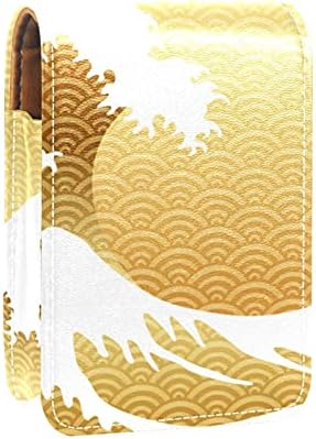 Japanski Vintage Stil Veliki Zlatni Valovi Držač Sjajila Za Usne Torbica Za Ruž Za Usne Prijenosna Torba Za
