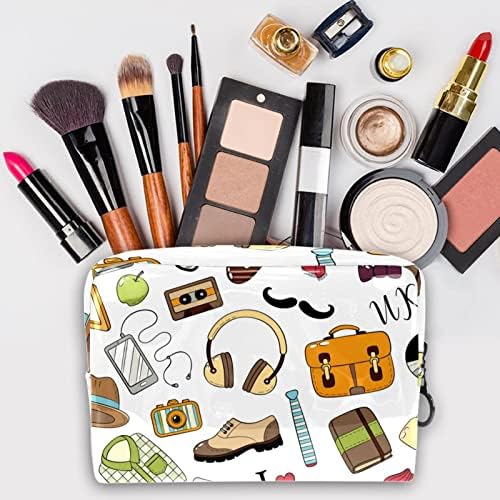 Tbouobt kozmetička torba za žene, torbe za šminkeone toaletne torbice Travel Poklon, Cartoon London Travel