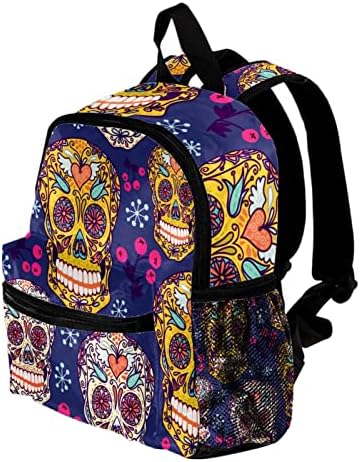 VBFOFBV ruksak za žene Dnevni papačni ruksak za laptop Travel Casual torba, šećerni lubanji meksički cvijet
