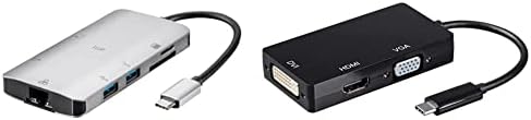 Monopricija USB-C do HDMI adaptera i USB-C do USB 3.0 A X3 + USB 3.0 A | Aluminijska legura, nikl pobeđeni