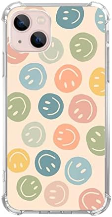 Vusbvelnot slatka šarena Smajli futrola kompatibilna sa iPhoneom 13, futrola za Happy Face za