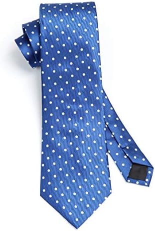 HISDERN Polka Dot kravate za muškarce maramice tkane klasične svilene muške kravate i džepni kvadratni