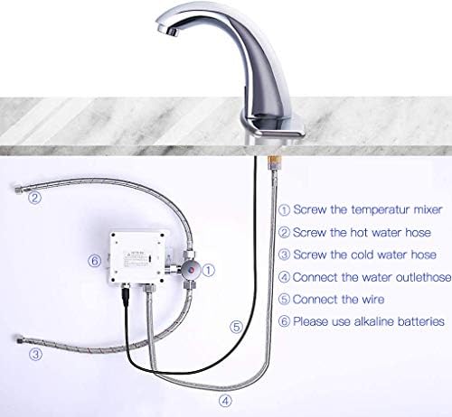 Charmingwater & nbsp;beskontaktna slavina za umivaonik u kupaonici, automatska Senzorska slavina za