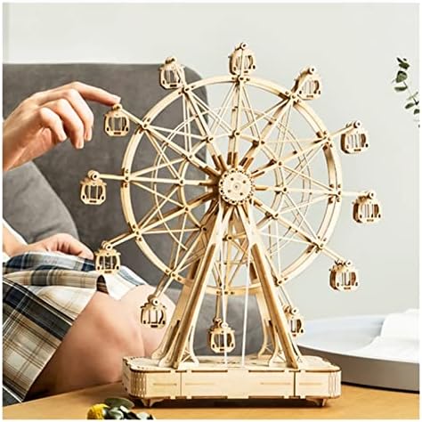 NeNSM Skupljeni Ferris kotač Rotirajuća diy muzička kutija Slatka mehanička ljubav poklon kutija Početna oprema