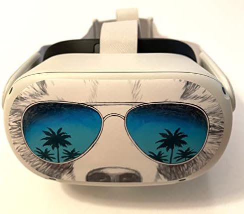 Medvjed sa naljepnicama sunčanih naočala za Quest 2 VR slušalice - Meta / Oculus - Sjajno vinil naljepnica