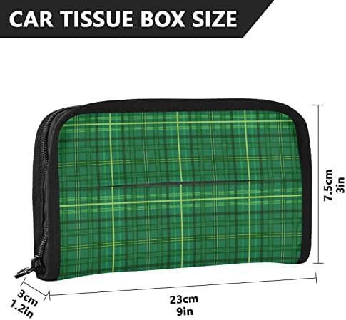 Držač za automobilski tkivo St-Patrick-Britansko-zeleno-plaćeni tkivo natpisnog salveta za držač
