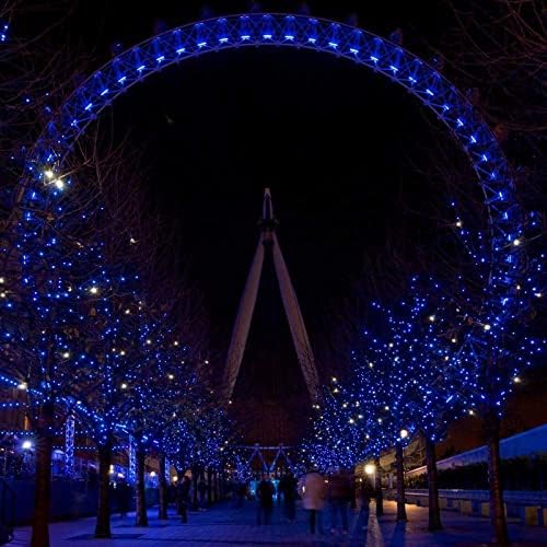 Joomer plavi božićni LED svjetla 100ft 300 LED žičara unutarnje vanjske bajke Twinkle svjetla 8 Načini tajmer za Xmas Tree Božićni ukrasi