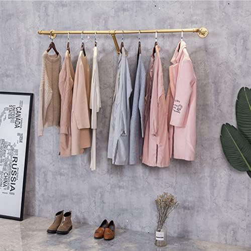 MDEPYCO industrijski Pipe zidni sistem za vješanje odjeće za ručnike, starinski štap za odlaganje vešeraja,metalni stalak za odjeću za maloprodajni stalak za odjeću