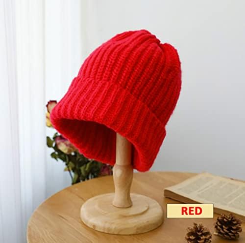 Zimska pletena Slouchy kapa kapa za žene muškarce-debela, meka & amp; topla zdepasta kapica za